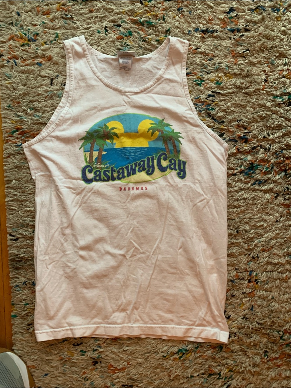 Disney Light Pink Cruise Line Logo Tank Top